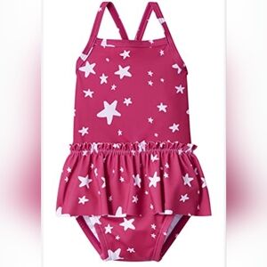 Pink Moon And Back Girls Swimsuit NWOT